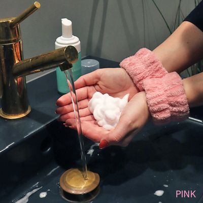 Wrist Washband 2pk Pink